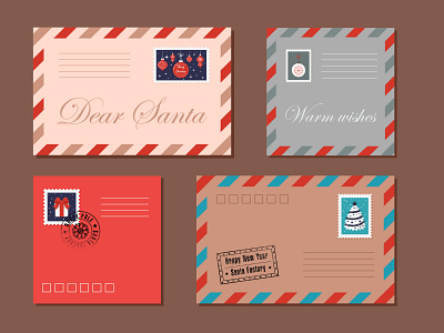 Christmas envelopes " Dear Santa..."