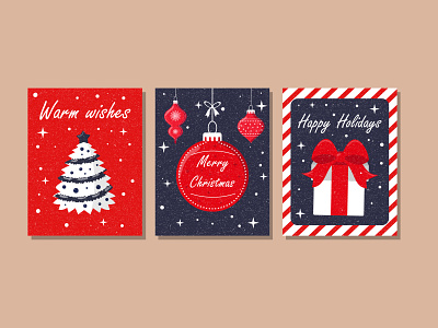 Happy New Year and Christmas Cards 2021 card christmas design happy new year illustration merry christmas vector