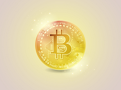 Illustration "Bitcoin" 2021 design illustration vector