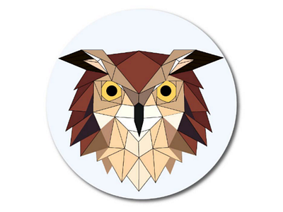 Owl geometric illustration animal