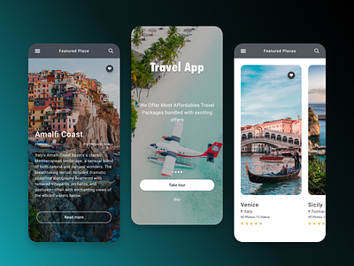 Travel App app design travel app ui ux