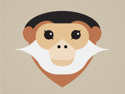 Endangered monkey animal endangered geometric icon illustration monkey primate rare species