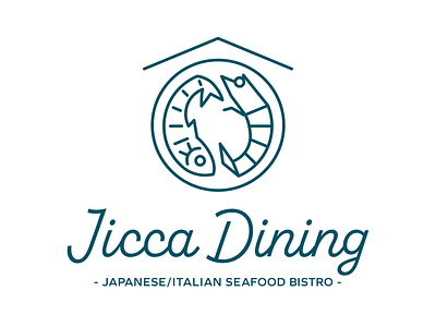 Seafood restaurant logo branding fish icon illustration logo prawn restaurant seafood shrimp