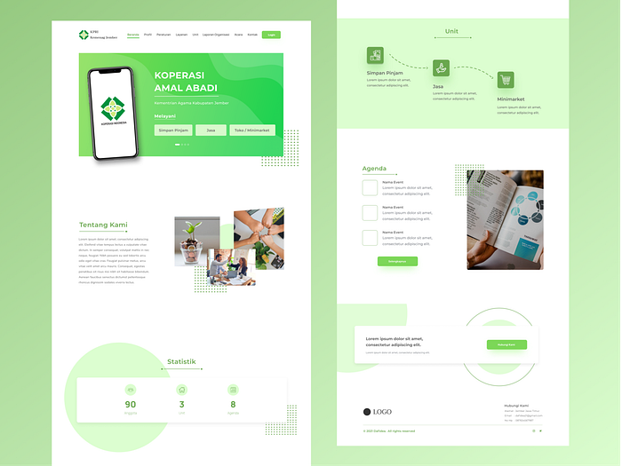 Company Profile UI Design 💻 by Elsa Manora Ramadania on Dribbble