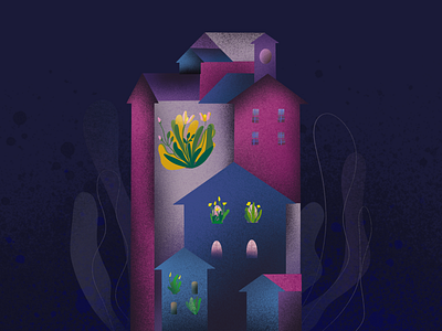 Bloom from the inside digital illustration illustration procreate