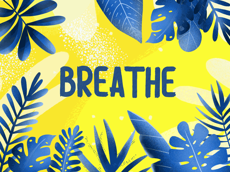 Breathe after effects animation digital illustration gif illustration motion design motion graphics procreate