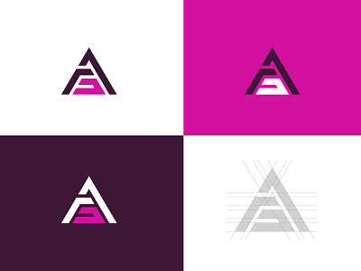 ag ag logo icon minimal modern pyramid simple triangle
