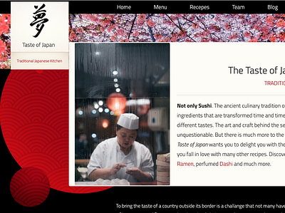 Sushi Restaurant Homepage with HTML5, CSS3 and BOOTSTRAP4 bootstrap4 css3 design grids homepage html5 sushi