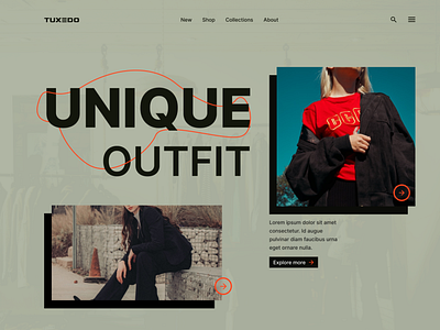 Fashion Website Landing Page