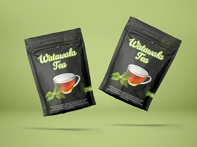 Tea Packet Design design drawing graphic design illustration label design logo packaging design