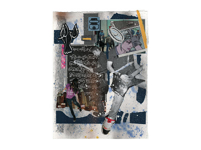 Dreams & Nightmares - part 3 art art direction artwork collage cut and paste design graphic art graphic design graphics handmade hip hop illustration mixed media paint recycle rock and roll spray paint typography vector watercolor