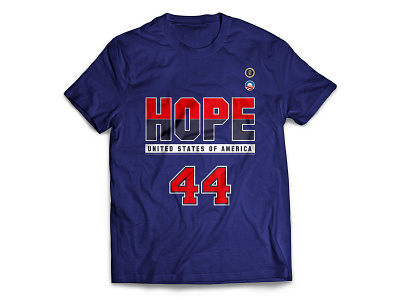 Hope 44 art art direction artwork badge badge design basketball design graphic art graphic design graphics hope illustration obama president sportswear streetwear typography vector