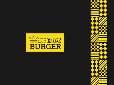 Chessburger Logo brand identity branding burger chess chess burger chess logo colour creative logo fast food food branding hamburger logo logodesigner pattern smart logo