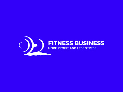 Fitness logo. Fitness Business Logo blue branding fitness app fitness business fitness business logo fitness logo fitness mark gym logo logo