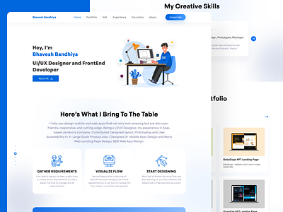 Portfolio Web UI Design