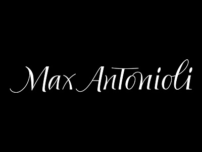 Max Antonioli brand branding calligraphy design letter lettering lettering art letters logo typography vector