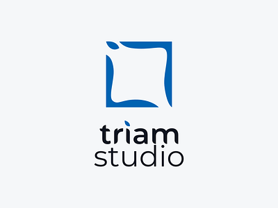 Triam Studio Logo abstract logo branding design logo logodesign logogram logotype