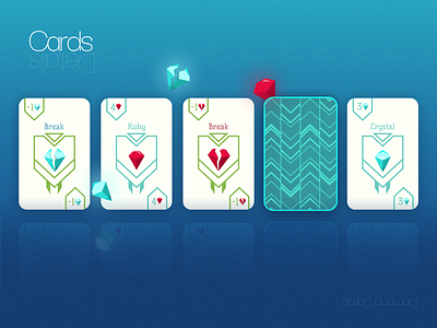 Diamond Cards 💎 cards casual design gambling game game design gems graphic design illustration ui ux vector