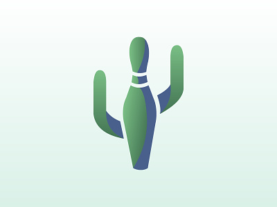 Cactus / Bowling Pin art branding design illustration illustrator logo minimal vector