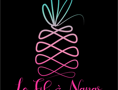 LeFilàNanas creative design illustrator logo logo design logotype pinapple sewing