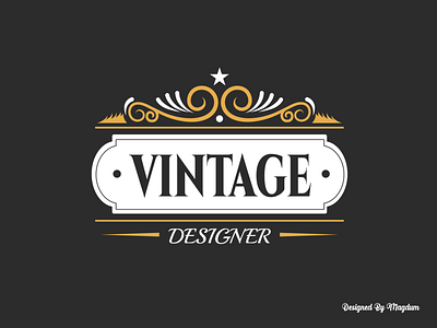 Luxury Logo art branding design flat illustrator logo logo design luxury retro vector vintage