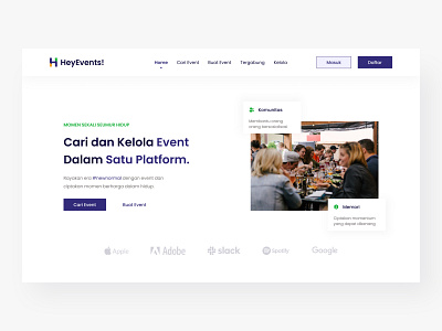 HeyEvents! - Find and Organize Event app branding design event social ui ux web