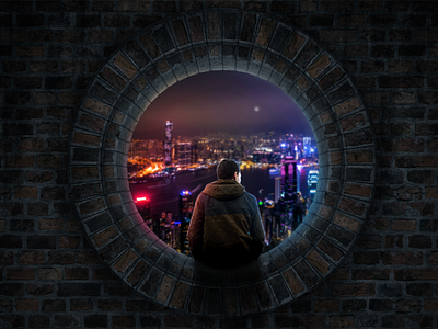 Cyberpunk window - Photo Manipulation