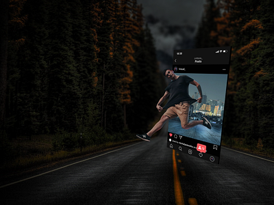 3D Instagram Post - Photo Manipulation