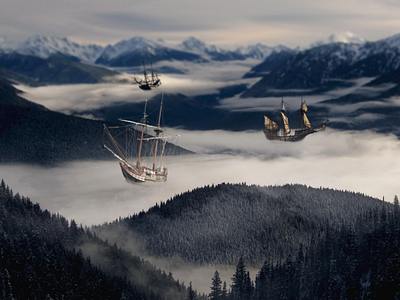 Sky ships - Photo Manipulation