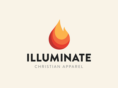 Illuminate Christian Apparel Logo brand design brand identity branding branding and identity design illustration logo logo icon logodesign typography vector