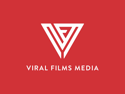 Viral Films Media Logo brand design brand identity branding branding and identity design illustration logo logo icon logodesign vector