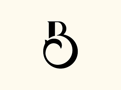 "B" Monogram brand identity logo logo icon monogram typography vector