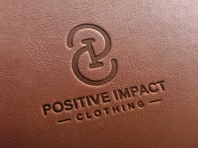 P0sitive Impact Clothing brand design brand identity branding branding and identity clothing brand design leather logo logo icon vector