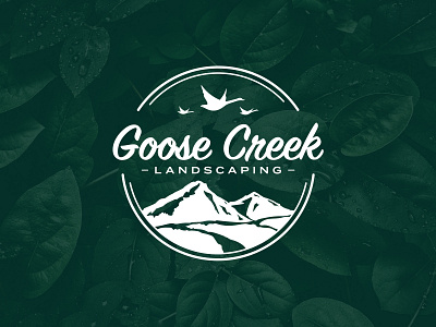 Goose Creek Logo brand design brand identity branding branding and identity design landscaping logo vector