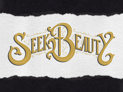 Seek Beauty beauty brand design customtype illustration nero typogaphy vector