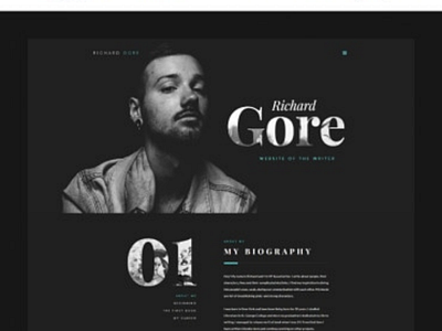 Stylish Writer Website Template - Personal pages personalpages portfolio webdesign websitetemplates