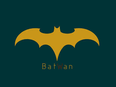 BatWan art colors design hero icon illustrator logo text typography