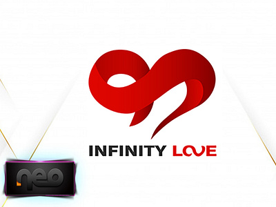 Infinity love logo design