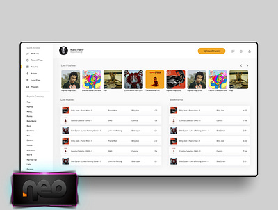 Conceptual layout of Spotify music player app brand branding creative design players trend ui ux web website