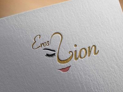 Logo Design - Lion Eros BeautySalon app branding creative design illustration logo typography ui ux website