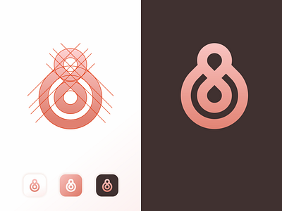 luxury flat initial 8 logo 8 monogram app app icon branding flat icon logo monogram monogram logo simple logo typography ui