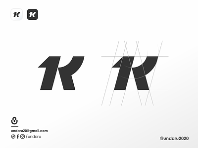 1theK logo 1 logo app app icon branding flat icon illustration illustrator logo monogram simple logo