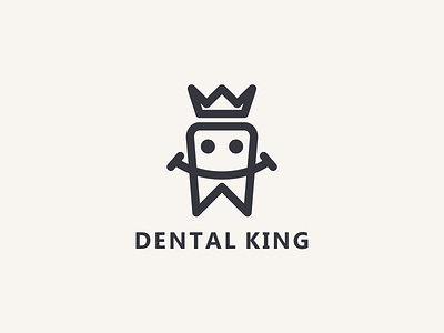 Dental King app icon brand branding dental design elegant flat icon illustration king line logo logobrand logoinspiration logomark logos monogram simple simple logo ui