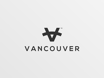 V monogram for Vancouver app app icon branding design flat icon logo monogram simple logo ui v