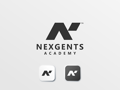 N monogram for NexGents app icon branding design flat icon illustration logo monogram simple logo ui
