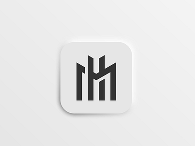 M monogram logo app icon branding design flat icon illustration logo m monogram simple logo