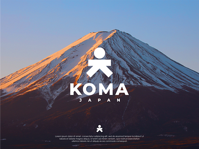 Koma Logo Monogram app icon branding flat icon logo monogram simple logo