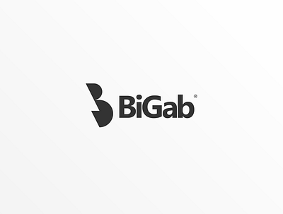 Bigab Logo Monogram app icon branding design flat icon logo monogram simple logo