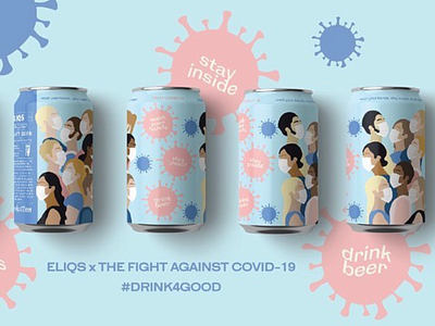 COVID Beer Can branding graphic design product design