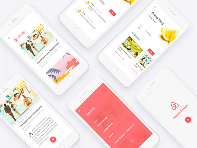 Airbnb Design aiabnb app article blog design new ui